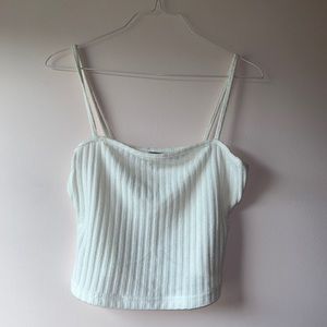 Shein white square neck tank top